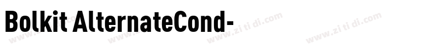 Bolkit AlternateCond字体转换
